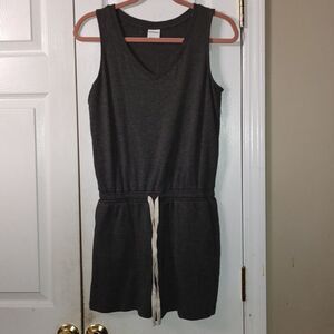 Gray  soft short Romper Sz S